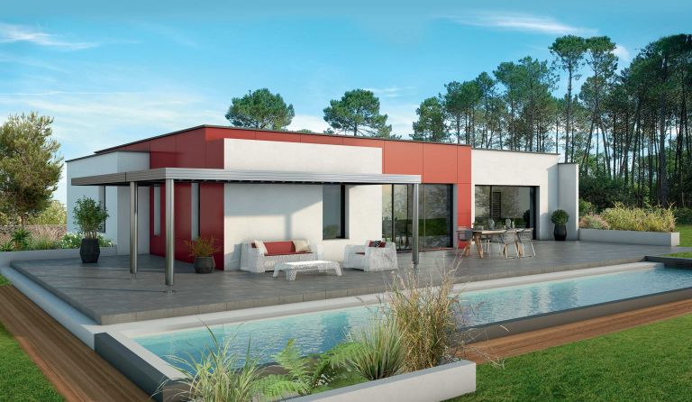 Villa ultra contemporaine avec terrain de 1088 m² à Verfeil