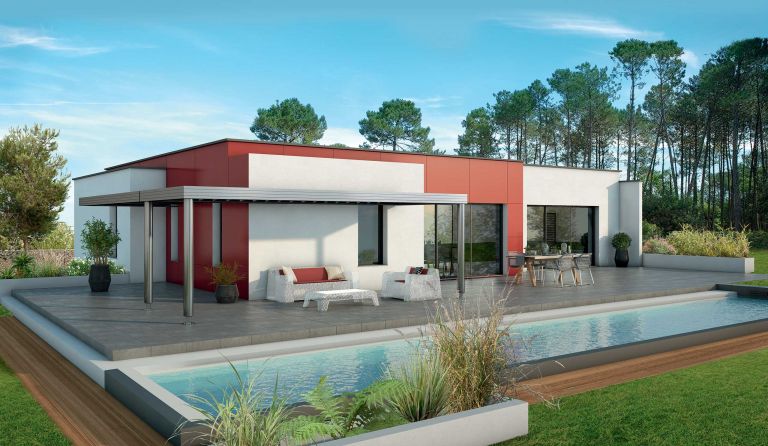 Villa ultra contemporaine à bâtir au Mas LLARO